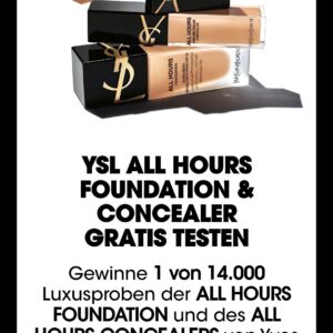 YSL All Hours Foundation und Concealer gratis testen – Gewinnspiel!