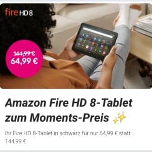 Telekom Magenta Moments App - Amazon Fire HD 8-Tablet zum Moments-Preis sichern