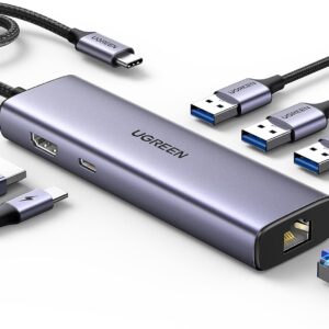 UGREEN Revodok 6-in-1 USB C Hub mit Ethernet für 21,99€ (statt 36€)