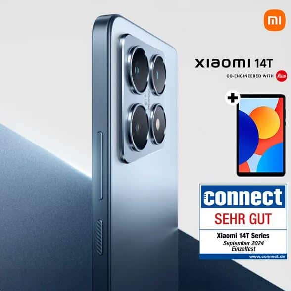 Thumbnail 💥 Xiaomi 14T &amp; 14T Pro: Inkl. GRATIS Redmi Pad SE 8.7 4G ab 649,90€