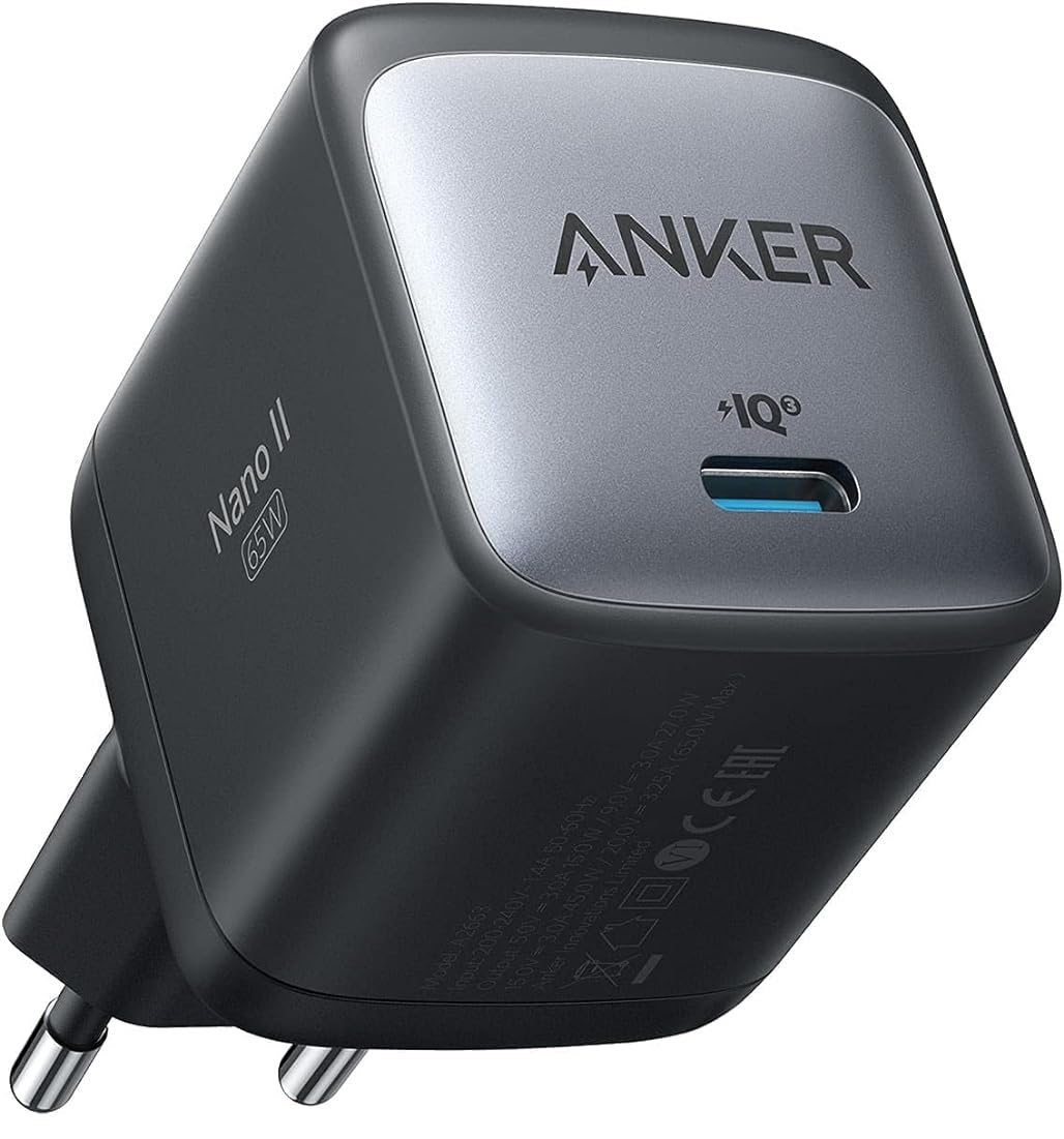 Anker Nano II 65W 🔋 USB-C Ladegerät, GaN II Technologie für 25,99€ (statt 49,99€)