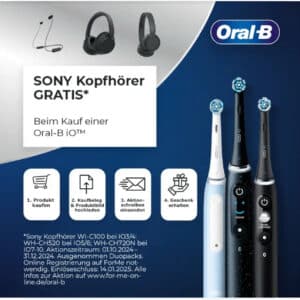 Sony Kopfhörer gratis bei Kauf Von Oral-B Zahnbürste 🪥