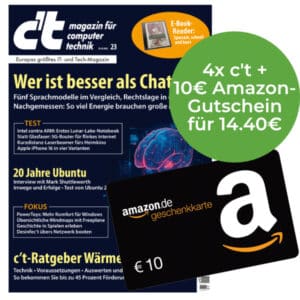 4x c't Magazin für 14,40€ + 10€ Amazon-Gutschein | Raspberry Pi-Gewinnspiel