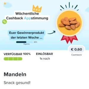 0,60€ auf Mandeln bei Marktguru