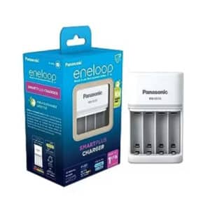 eneloop SmartPlus Ladegerät, für 1-4 AA/AAA NI-MH Akkus, 1.5 Stunden Ladezeit für 16,73€ (statt 21,73€)