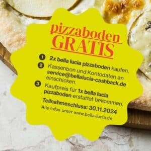 2-für-1-Aktion: (Teil GzG) Bella Lucia Pizzaboden (250g)