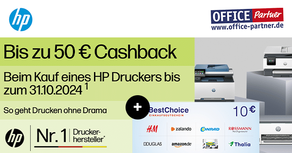 HP Drucker Cashback (Office Partner)