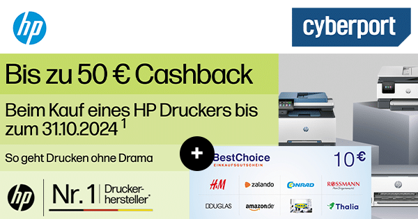 HP Drucker Cashback (Cyberport)