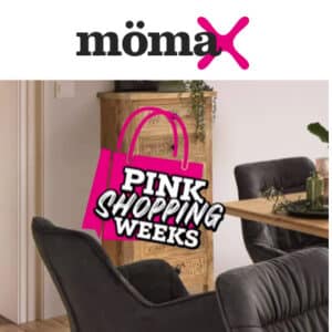 Mömax: bis 50% Rabatt + 10% Extra auf viele Möbel | 20% auf alles was in die Tasche passt | 2 für 1 auf Stühle | Versandkostenfrei