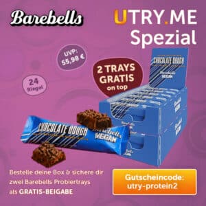 24 Protein-Riegel gratis zur Bestellung bei UTRY.ME (statt 64€ bei dm!)