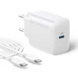 Anker 20W USB C Ladegerät, Anker USB-C Wandladegerät, Kompatibel mit iPhone &amp; 1,50m USB C Kabel für nur 3,99€ (statt 12,99€)