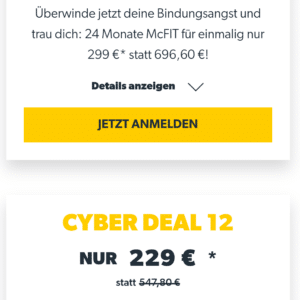 McFit Cyber Deal