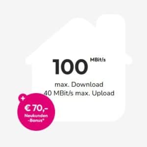 Telekom Magenta Zuhause L mit 100 Mbit/s für eff. 26,57€ mtl. / Magenta Zuhause XL mit 250 Mbit/s für eff. 30,57€ mtl.