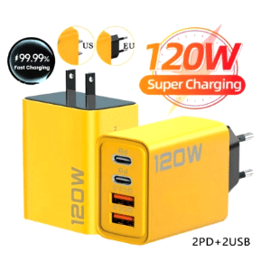 USB-Schnellladegerät mit 120 Watt & 4 Ports für 2,05€