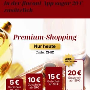 Flaconi - Staffelrababatt von 5€ ab 29€ | 10€ ab 69€ | 15€ ab 99€ | 20€ ab 129€ ( nur mit der App)