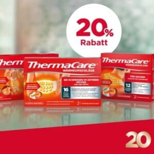 20% auf alle Thermacare Produkte - in allen teilnehmenden Apotheken- bis 30.11.