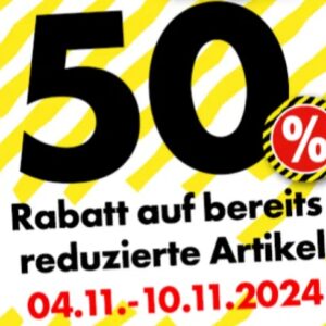 Tedi: 50 Prozent Rabatt auf bereits reduzierte Artikel! 😍