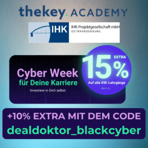 🤓 IHK-Fortbildung bei thekey.academy: 15% + exklusive 10% auf alle Lehrgänge (= 40% Gesamtersparnis) ✅ mit IHK-Zertifikat