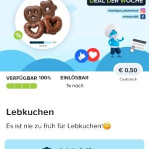 0,50€ Cashback auf Lebkuchen bei Marktguru