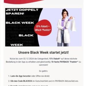 15% und 18fach Payback Punkte bei Gesund.de- bis 02. Dezember