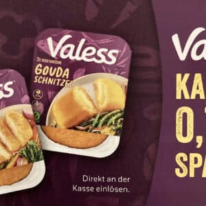 0,70€ Kassenrabatt auf vegetarische Produkte von Valess