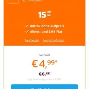 simyo S Aktion 15 GB 24 Monate für 4,99€ bis 08.11.24 15:59