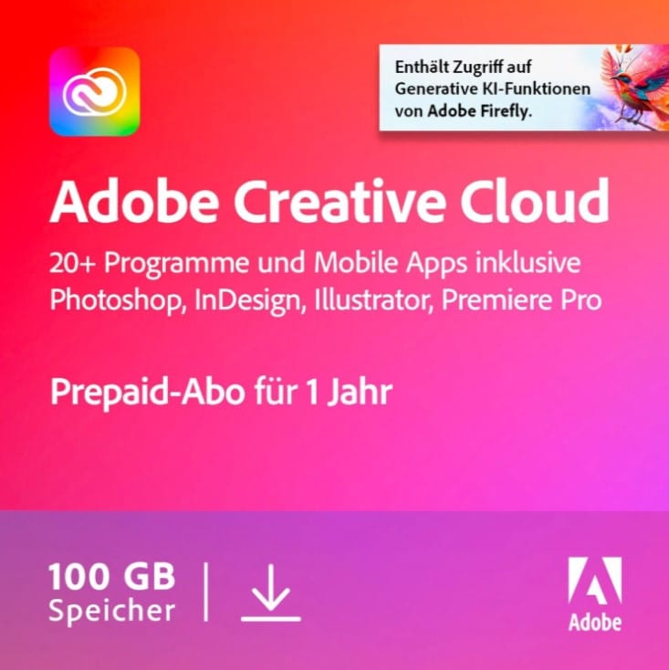 Adobe Creative Cloud 100 GB Speicher