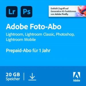 Adobe Black Friday Deals - z.B. Creative Cloud Foto für 64€ (statt 96€)