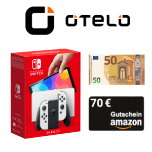 🔥🎮 Nintendo Switch OLED inkl. Mario Kart 8 Deluxe für 1€ + 30€ Amazon.de-Gutschein + 30GB 5G Vodafone Allnet für 19,99€/Monat + 50€ Wechselbonus + 0€ AG (otelo Allnet-Flat Classic)