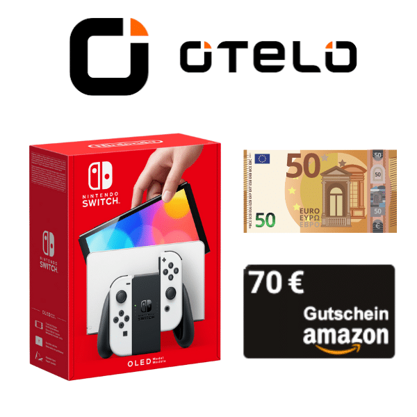 Thumbnail 🔥🎮 Nintendo Switch OLED für 1€ + 70€ Amazon.de-Gutschein + 30GB 5G Vodafone Allnet für 19,99€/Monat + 50€ Wechselbonus + 0€ AG (otelo Allnet-Flat Classic)