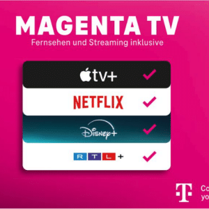 Telekom MagentaTV MegaStream: All-in-One-Paket mit Netflix, Disney&#043;, RTL&#043;, Apple TV&#043;