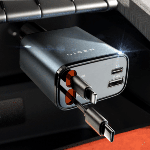 LISEN Zigarettenanzünder fürs Auto mit USB-C für 13,67€