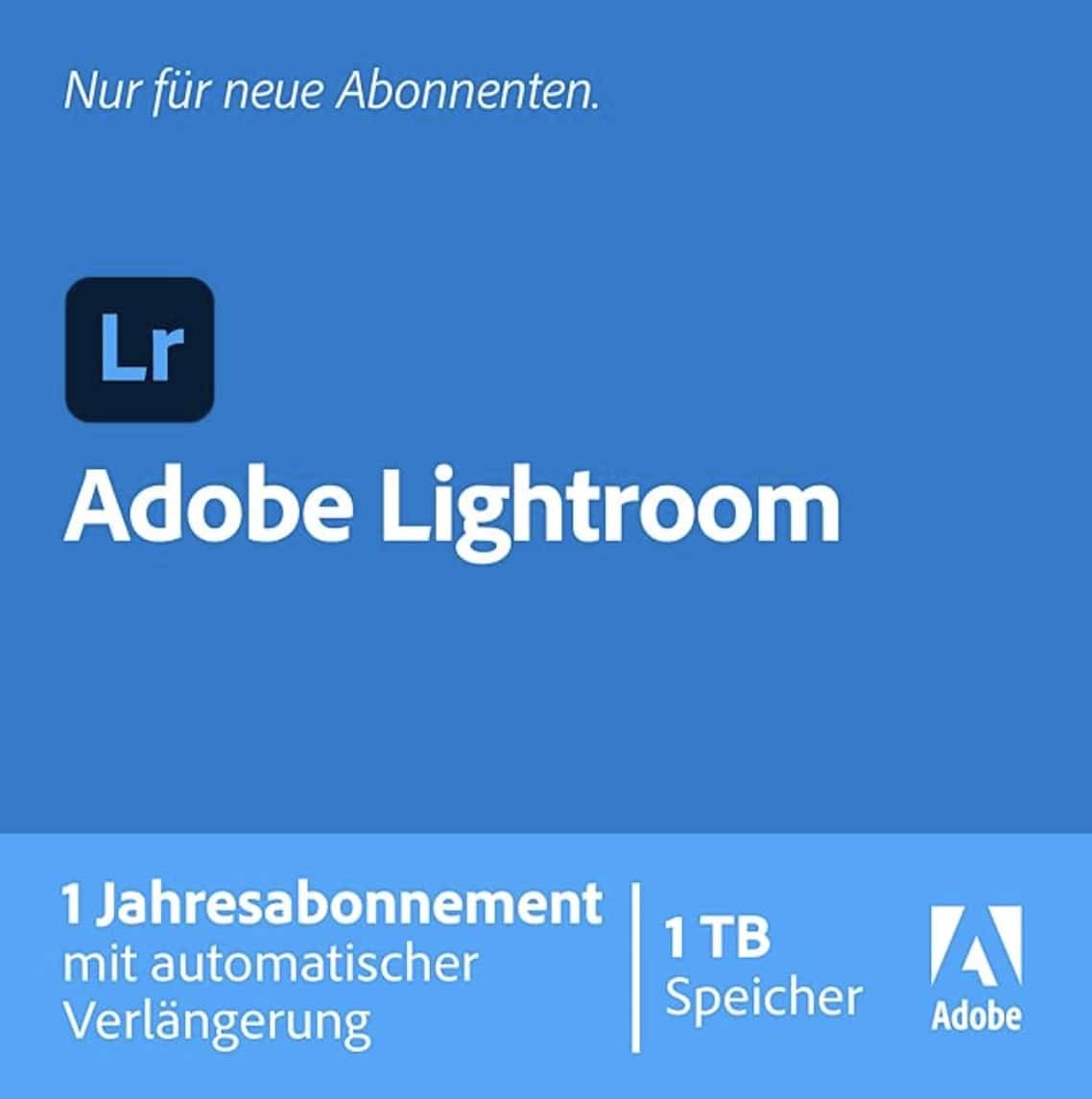 Thumbnail 📸 Adobe Lightroom Abo mit 1 TB Cloud und KI-Technologien