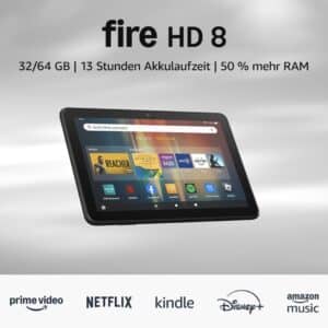 Amazon Fire HD 8 (2024) 32GB, mit Werbung für 64,99€ (statt 85€)