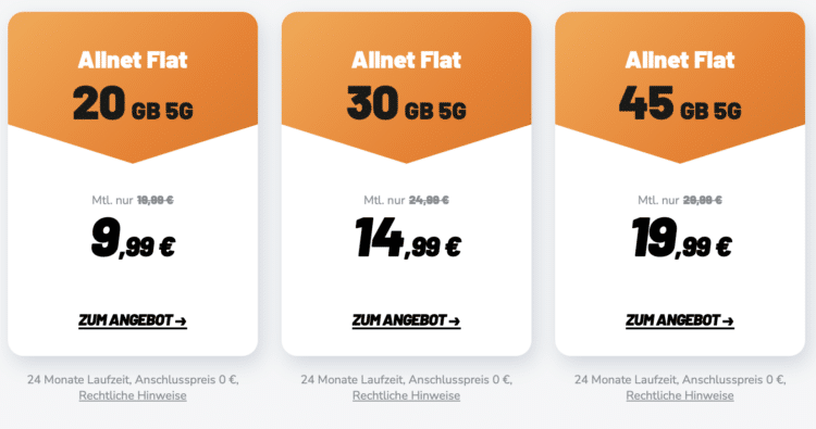 klarmobil Allnet-Flat Tarife