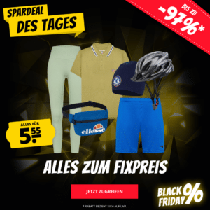 Black Friday Fixpreis – alles für 5,55€ 👉 ellesse Bauchtasche | Puma Shirt | BVB Damen Pulli | Gymshark Sport BH | uvm.