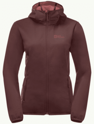 Damen-Übergangsjacke Windhain Hoody W Rot