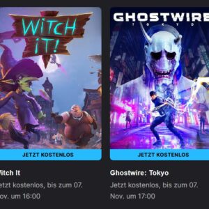 EPIC GAMES - KOSTENLOS - Ghostwire: Tokyo und Witch It (PC)