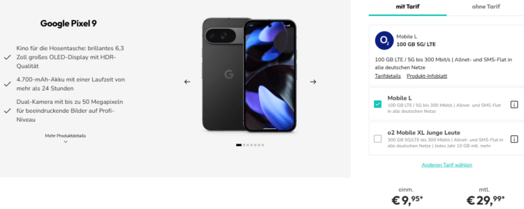 Google Pixel 9 Tarif