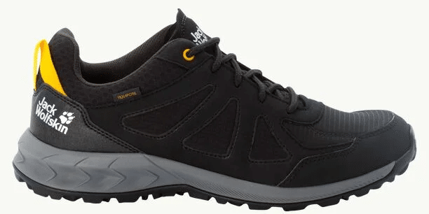 Herren-Wanderschuh Woodland 2 Texapore Low M Schwarz Gelb