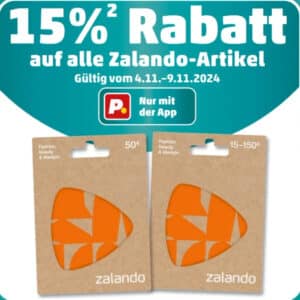 Penny App: 15 % Rabatt auf Zalando Geschenkkarten