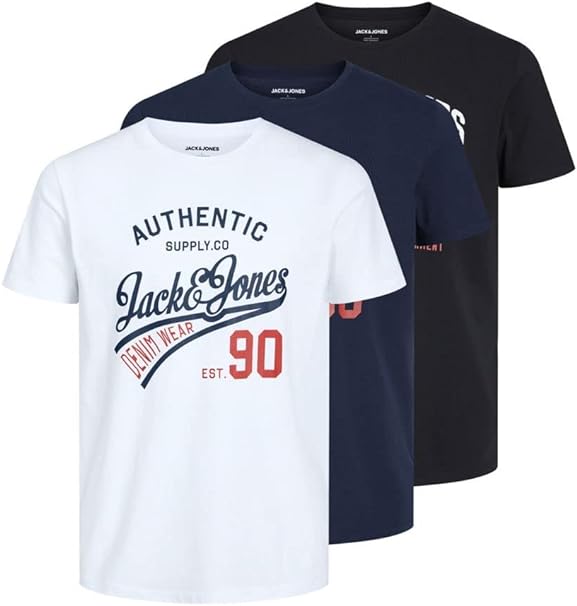 Thumbnail 👕 3er Pack Jack &amp; Jones T-Shirts für 19,70€ - 6,66€ / Shirt