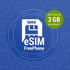 Kostenlos: GMX FreePhone eSim Tarif mit 3GB Allnet-Flat für dauerhaft 0,00€/Monat! 🚀