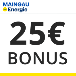 MAINGAU: Gas ab 4,92 Cent/kWh &amp; Strom ab 28,24 Cent/kWh + 25€ Bonus kassieren