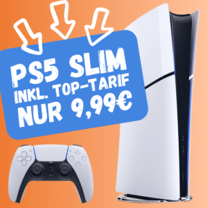 ABSOLUT KRASS: nur 9,99€!! 🔥 Sony Playstation 5 PS5 Slim Digital Edition für 49,99€ + 30GB Vodafone Allnet Flat für 9,99€/Monat + 0,00€ Anschlusspreis (Klarmobil Vodafone)