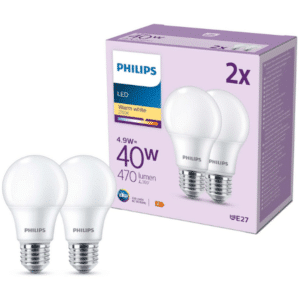 STARK! 💡 Philips Classic LED E27 Lampe, 40W, matt, warmweiß, nicht dimmbar - DOPPELPACK - für 3,99€! 🚀