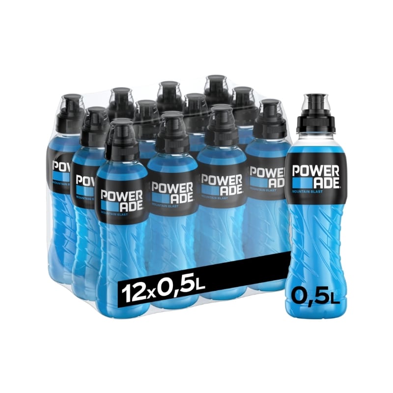 Thumbnail Powerade Sports 💙 Mountain Blast (Zero) / 🍒 Wild Cherry nur 0,86€/Flasche (statt 1,19€/Flasche)