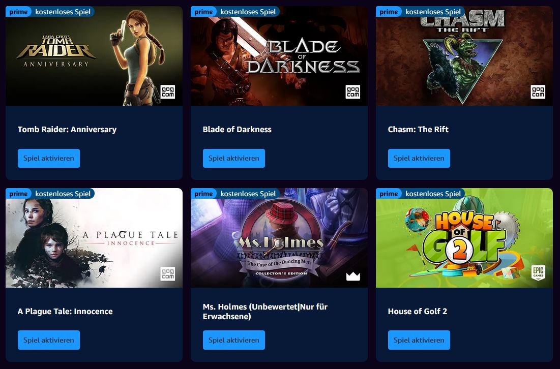 Extrem viele gratis Games mit Prime Gaming - z.B. Tomb Raider: Anniversary, Dishonored Definitive Edition, Mafia Definitive Edition, Guardians of the Galaxy, A Plague Tale: Innocence uvm.