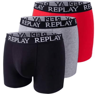 Replay Basic Cuff Logo Herren-Boxershorts