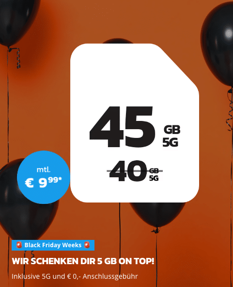 Thumbnail 🤩 TOP 5G/LTE Handy Allnets 👉 45GB für 9,99€ (oder 30GB für 7,99€ | 20GB für 6,99€ | 5GB für 4,99€) - simyo im o2-Netz